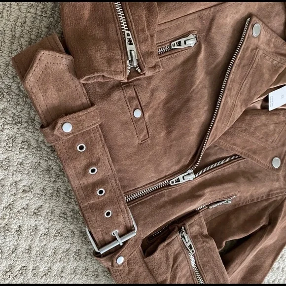 NWT ANTHROPOLOGIE LEATHER MOTO JACKET - Picture 2 of 3
